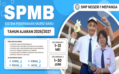 SMP Negeri 1 Mepanga Buka Pendaftaran Murid Baru TA 2026/2027: Kuota 160 Siswa, Bisa Daftar Online dan Offline