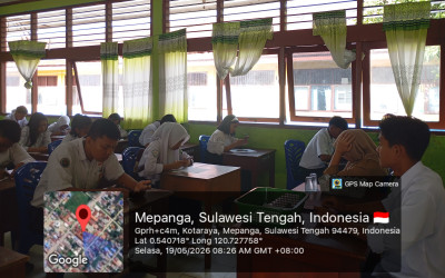 Sukses Digelar, 89 Siswa Kelas IX SMP Negeri 1 Mepanga Ikuti Ujian Sekolah Berbasis Android